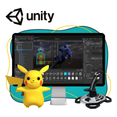 Мир игр на Unity 2D на популярном движке + AI-помощники - КИБЕРшкола программирования для детей, компьютерные курсы для школьников, начинающих и подростков - KIBERone г. Артём
