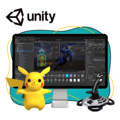 Мир игр на Unity 2D на популярном движке + AI-помощники - КИБЕРшкола программирования для детей, компьютерные курсы для школьников, начинающих и подростков - KIBERone г. Артём