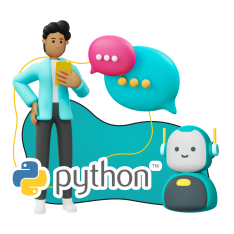 Умный чат-бот на Python - КИБЕРшкола программирования для детей, компьютерные курсы для школьников, начинающих и подростков - KIBERone г. Артём