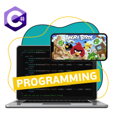 Программирование на C#. Удивительный мир 2D-игр - КИБЕРшкола программирования для детей, компьютерные курсы для школьников, начинающих и подростков - KIBERone г. Артём